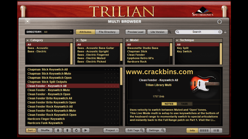 Spectrasonics Trilian Crack