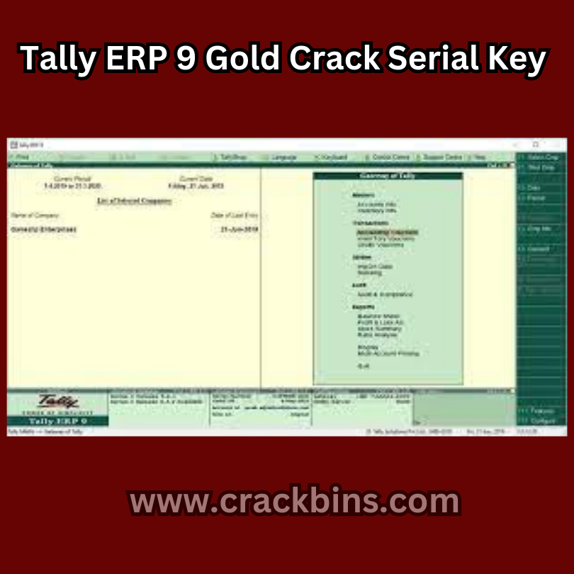 Tally ERP 9 Gold Crack