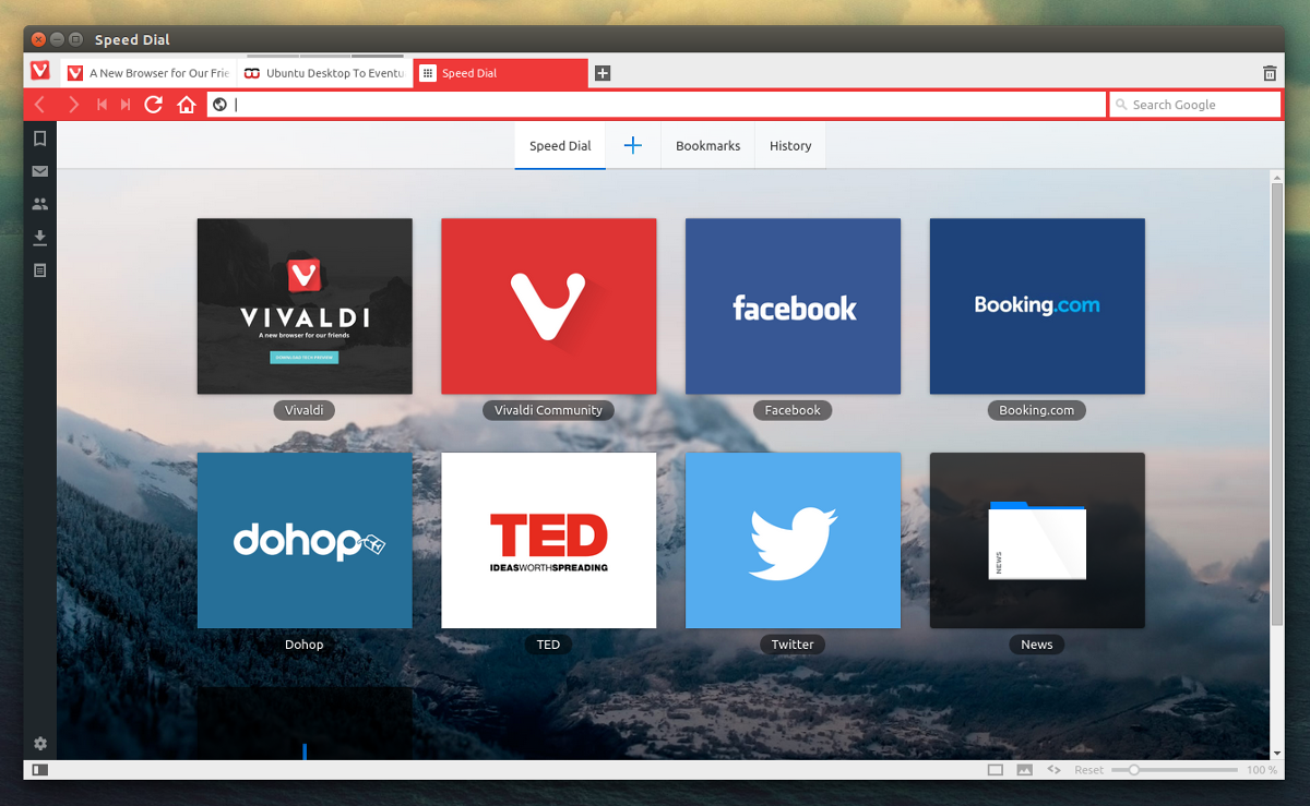 Vivaldi Web browser