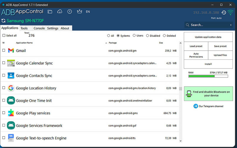 ADB AppControl 1.8.3 Crack