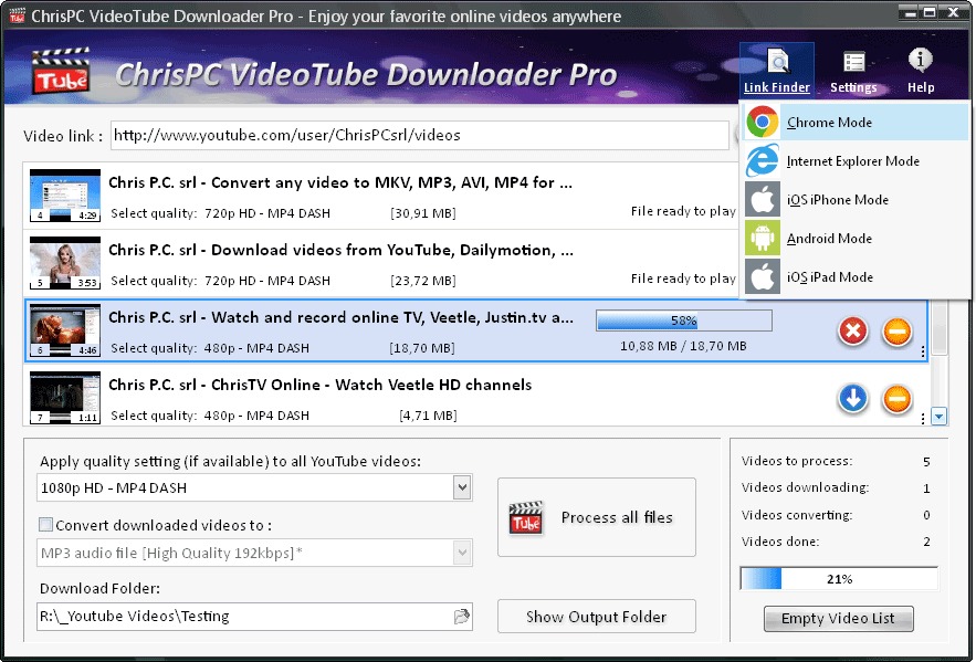 ChrisPC VideoTube Downloader Pro Crack