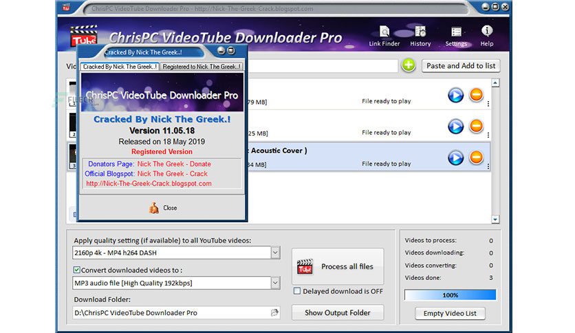 ChrisPC VideoTube Downloader Pro Crack